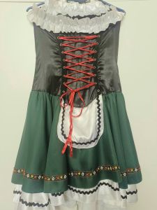 Adult Female Costumes to Hire - German dress - Bottle Green